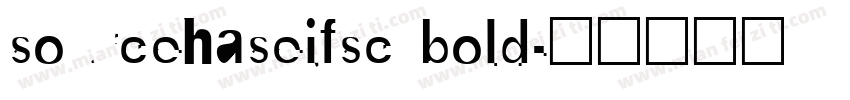 sourcehaseifsc bold字体转换